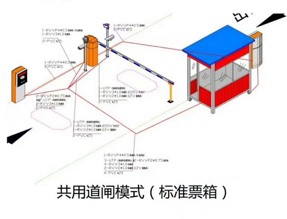 自贡高新区单通道模式停车系统